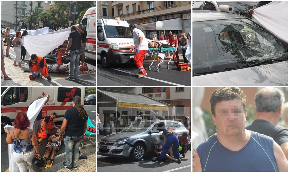 Auto “impazzita” investe 3 pedoni sulle strisce a Sanremo/ Foto & video