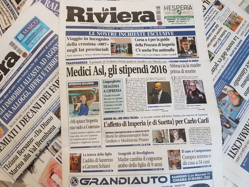 Tante notizie, curiosità, sport ed eventi: ecco cosa trovate oggi in edicola su La Riviera