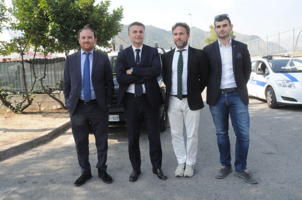 Da sinistra: Flavio Di Muro, Edoardo Rixi, Alessandro Piana e Antonio Federico