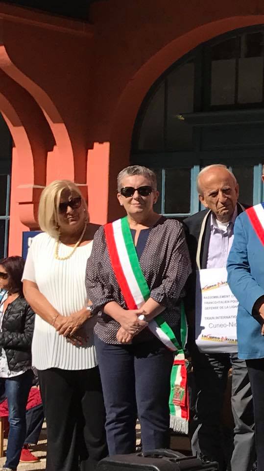 Manifestazione ferrovia Cuneo Nizza Ventimiglia1