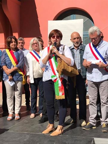 Manifestazione ferrovia Cuneo Nizza Ventimiglia2