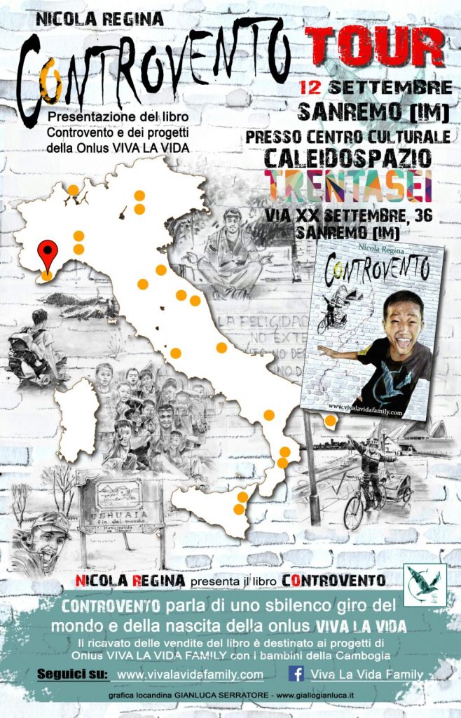 A Sanremo progetto “Controvento Tour” per i bambini cambogiani
