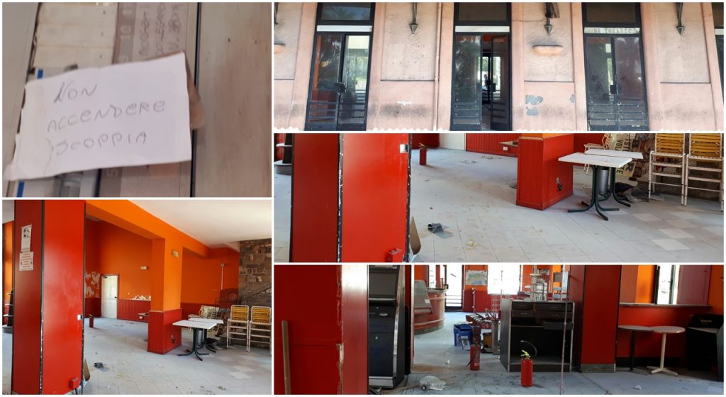 Ex bar della stazione “sfrattato” : porte spalancate e accesso libero a tutti