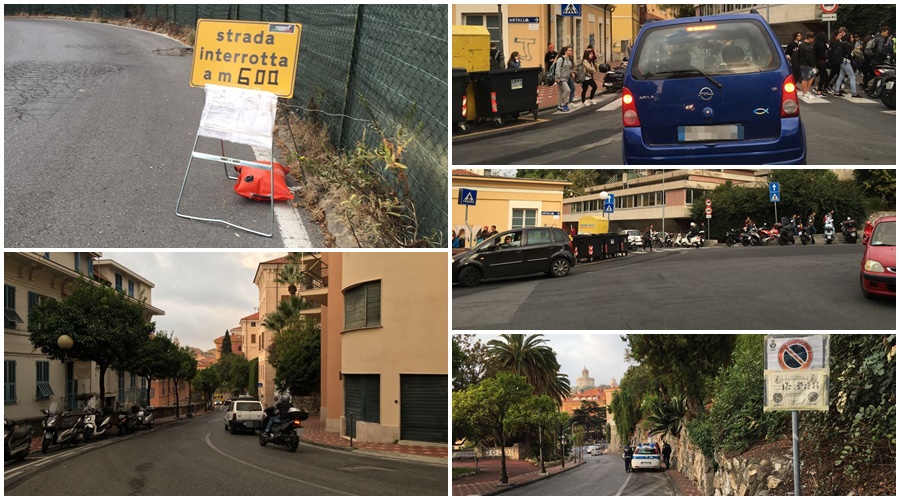 Viabilità in tilt a Imperia? Macché via Acquarone ancora aperta e via Artallo resta a senso unico