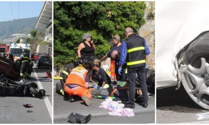 "Ho visto quell'auto volare": tragedia sfiorata sull'Aurelia, schianto con 5 mezzi coinvolti/ Foto & Video