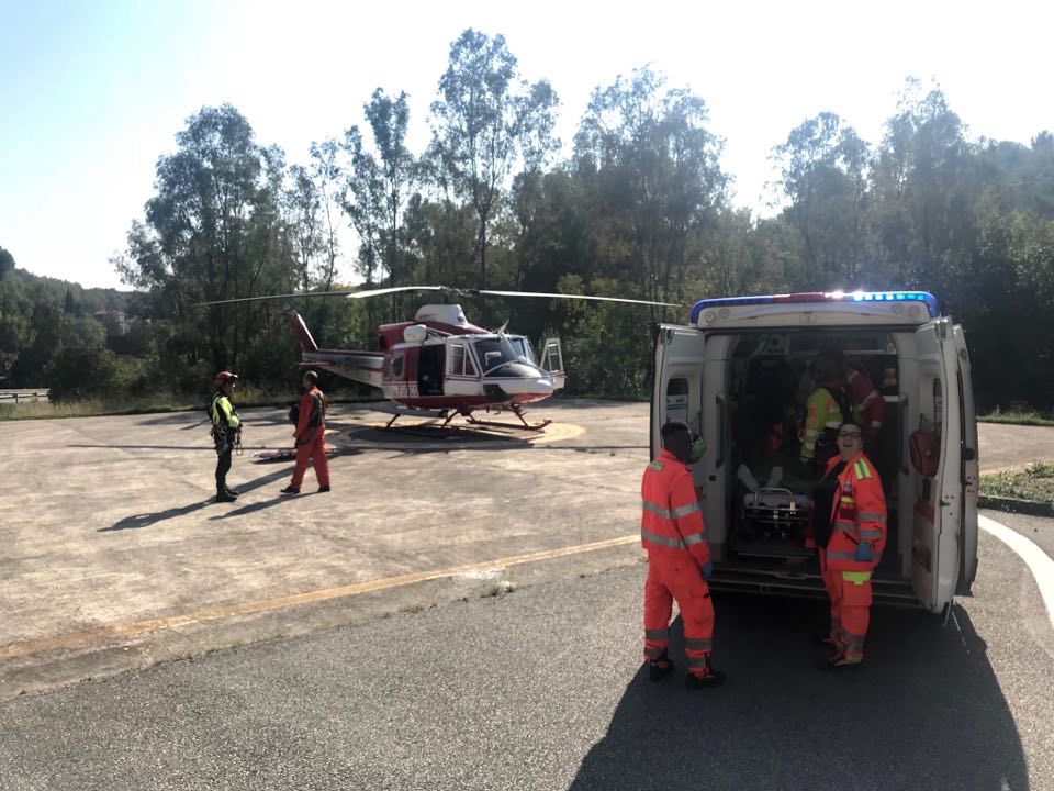 Croce d'Oro caduto Moltedo incidente elisoccorso elicottero1