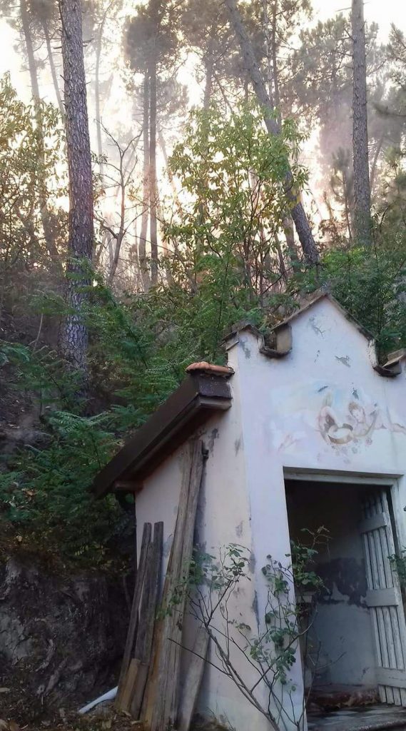 La Chiesetta di Santa Rita salva per miracolo dal rogo di Ceriana
