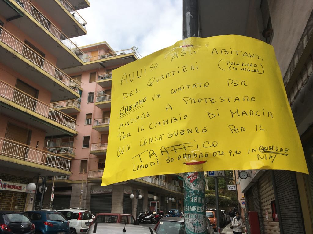 Inversione di marcia in Via Galilei: l’invito a formare un comitato di protesta
