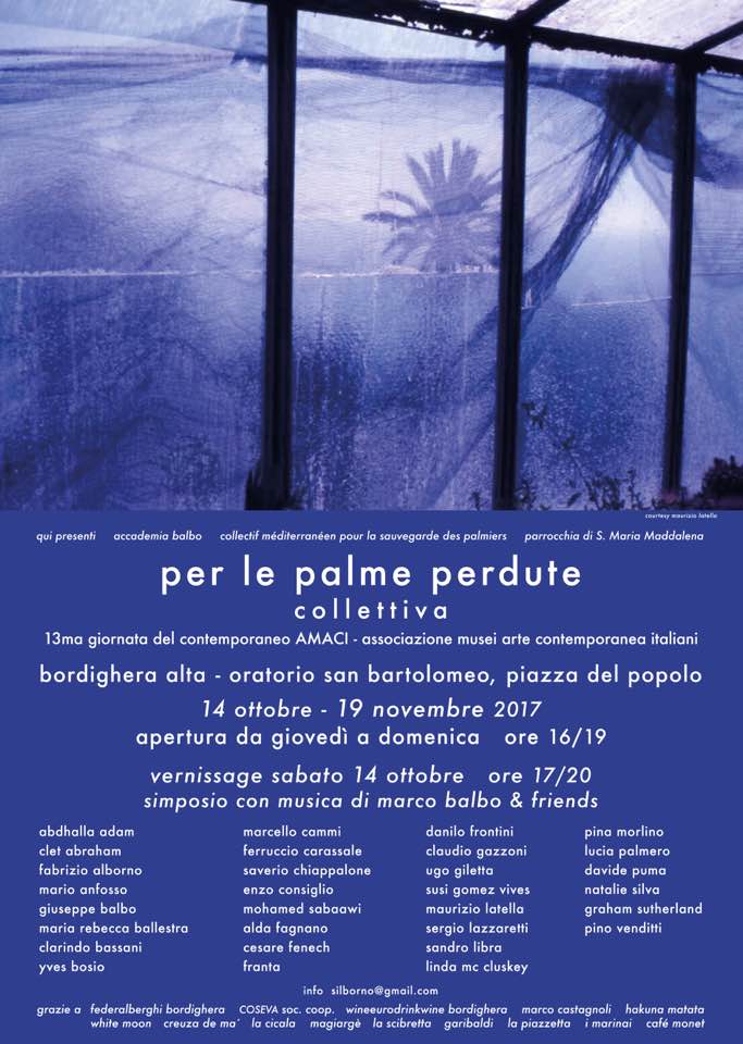 Trenta artisti a Bordighera Alta per le Palme Perdute