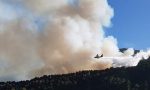 Incendio di Ceriana, gli scatti dell'intervento del Canadair