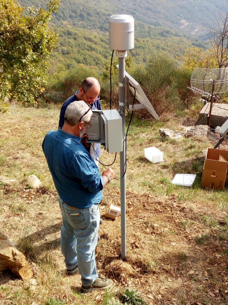 Nuovo sistema di monitoraggio pluviometrico al Casone del Partigiano