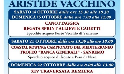 "Trofeo Aristide Vacchino" nel fine settimana a Sanremo