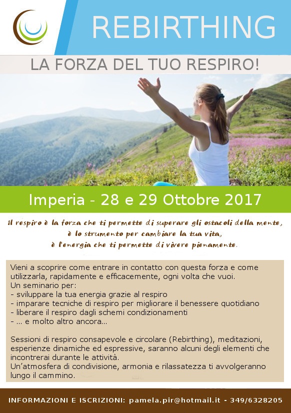 Un seminario sulla forza del respiro a ottobre