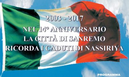 Cerimonia in memoria dei caduti a Nassiriya a Sanremo