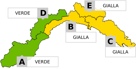Allerta meteo (verde) prorogata fino alle 23:00