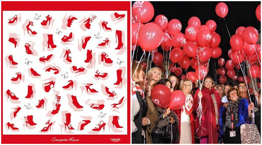 Da Sanremo il foulard simbolo contro la violenza sulle donne che farà in giro di 75 Nazioni