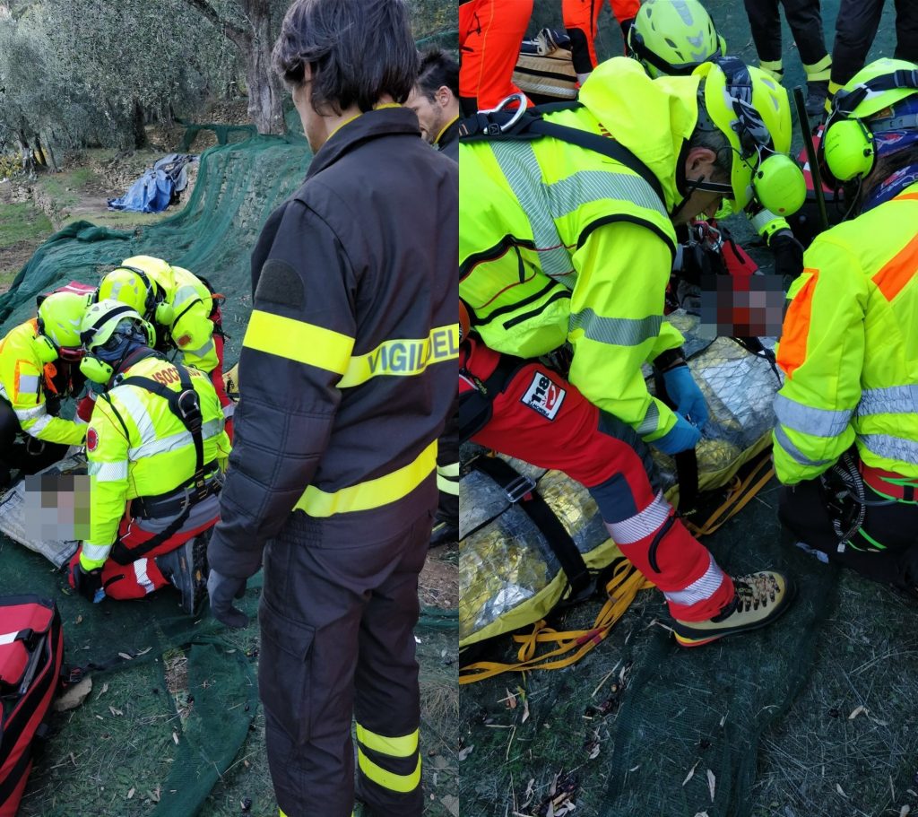 Uomo cade in campagna: interviene l’elisoccorso