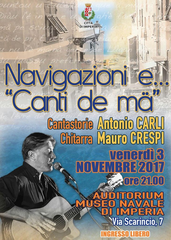 Museo Navale di Imperia: venerdì in scena “Navigazioni e Canti de mà”