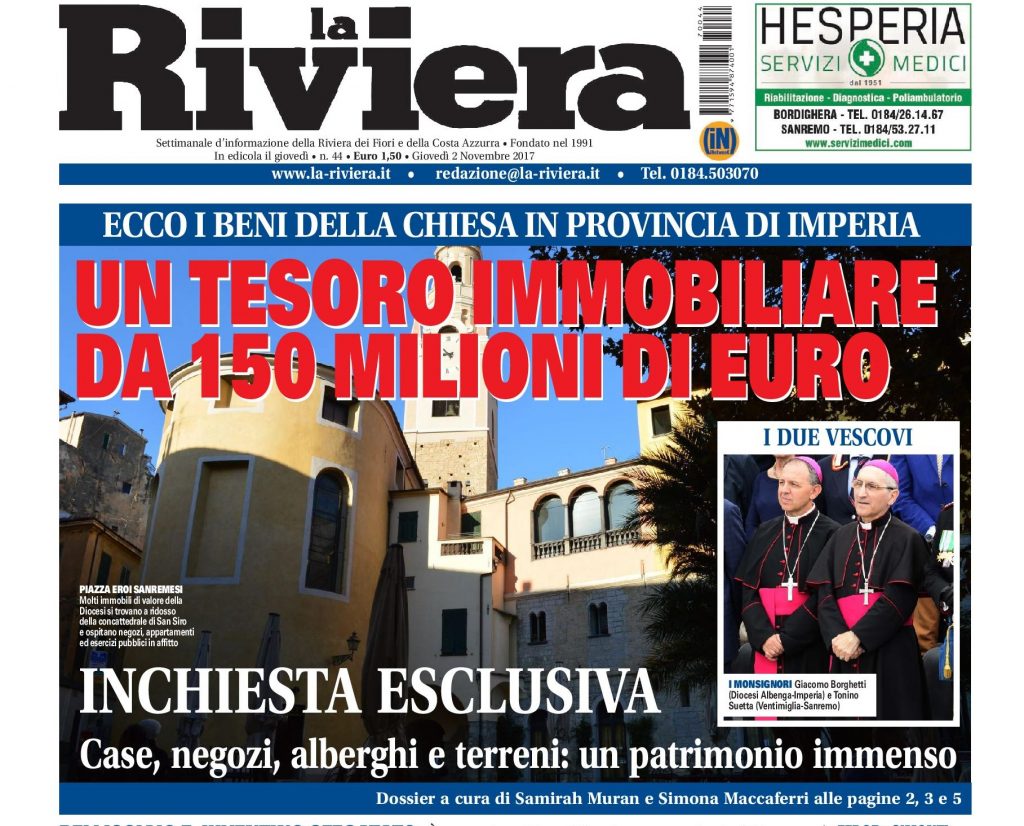 Un’inchiesta mai fatta prima. Patrimonio da 150 milioni di euro: ecco i beni immobili della chiesa nella nostra provincia