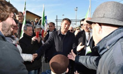 Destinazione Italia, Matteo Renzi arriva in stazione a Taggia