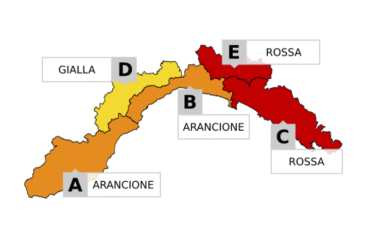 Peggiorano le condizioni meteorologiche: allerta arancione per il Ponente