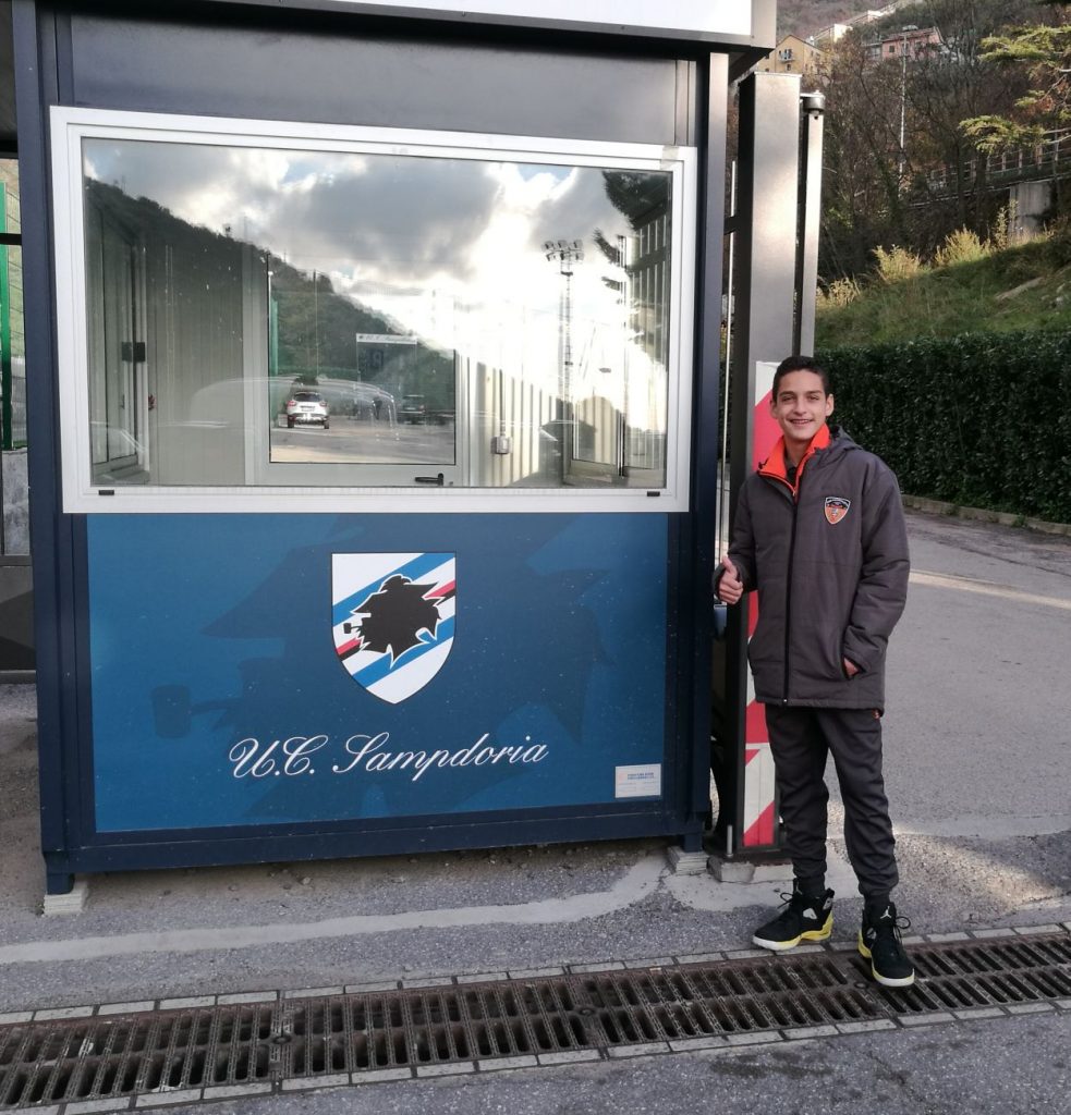 Alessio Praticò dell’Ospedaletti Calcio convocato a Genova dalla Sampdoria