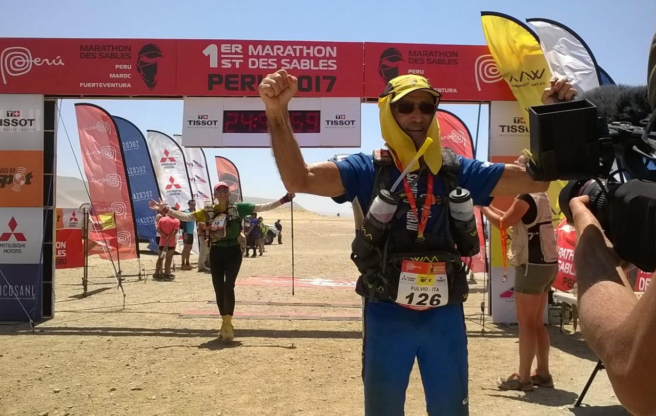 Fulvio Villano, atleta di Ospedaletti e di 75 anni, alla Marathon des Sables Perù
