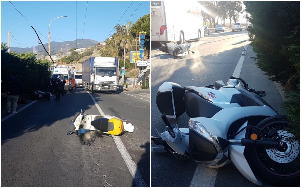 Schianto tra scooter in Corso Mazzini: ragazza all’ospedale