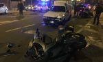 Scontro scooter furgone in centro a Sanremo. Soccorso giovane motociclista