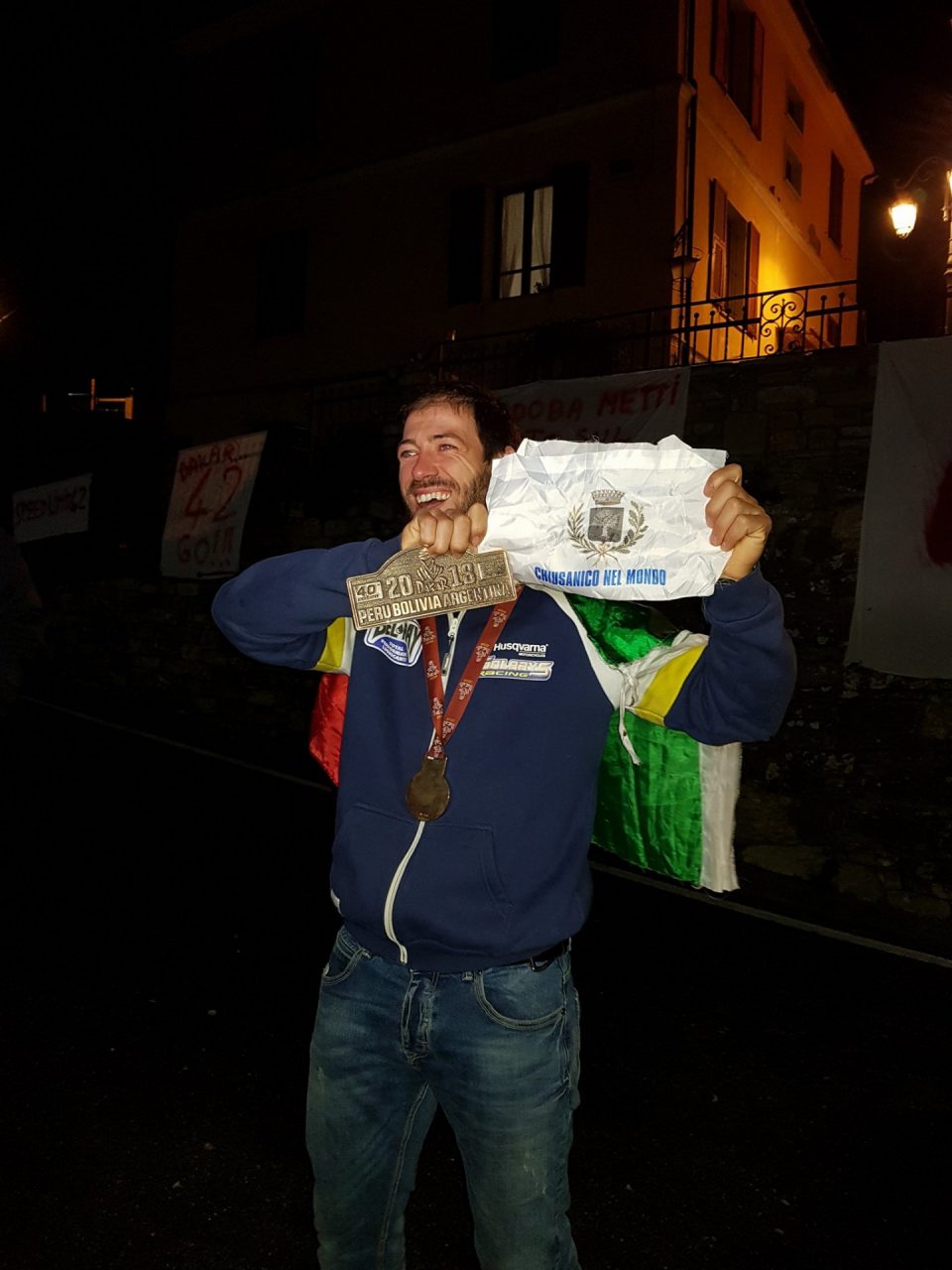 Chiusanico riabbraccia il campione Gerini