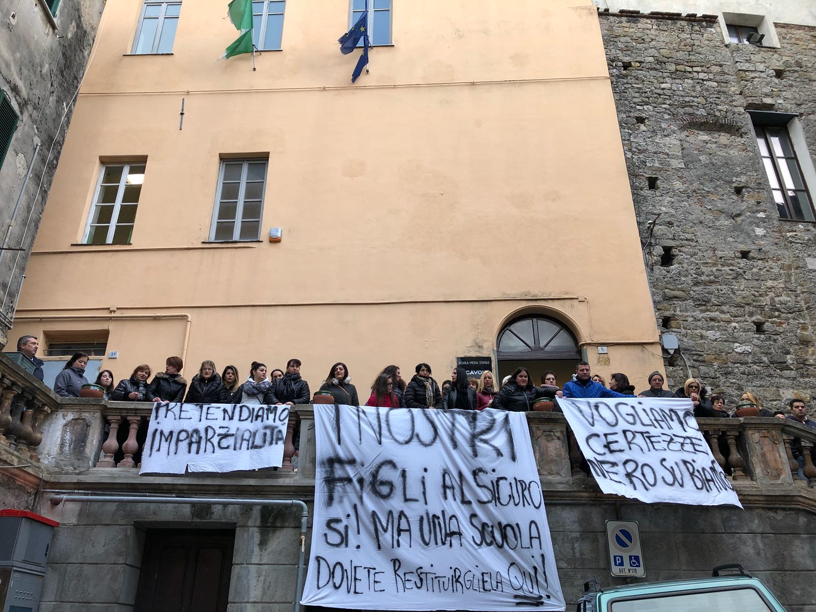 Scuola Cavour Ventimiglia Corteo 29 gennaio 2018