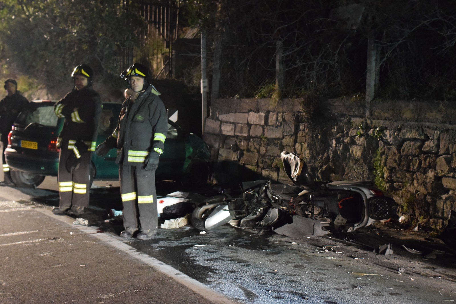 Incidente mortale Statale 20 scooter auto2