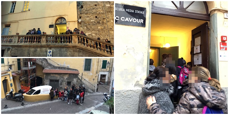 Scuola Cavour Ventimiglia protesta genitori