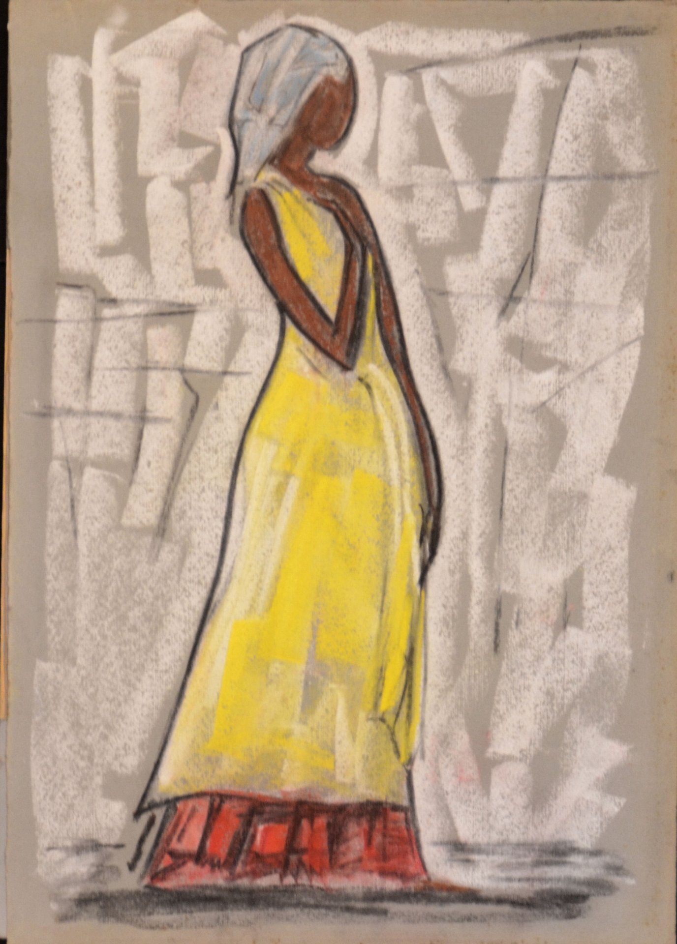 Somala (1963),gesso cu cartoncino, cm 50x35,5 (2)