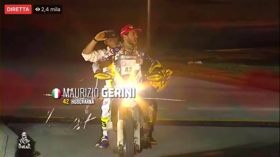 Maurizio Gerini vince nella classe Marathon alla sua prima Dakar