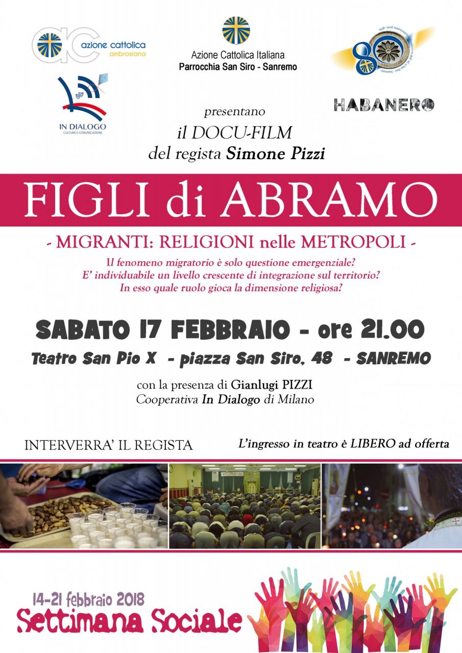 I Figli di Abramo, docufilm al teatro parrocchiale di San Siro