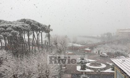 Copiosa nevicata a Ventimiglia e la città si tinge di bianco/ Foto e Video/ aggiornamenti (1)