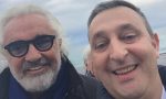 Il selfie di Flavio Briatore e  Massimiliano Iacobucci all'inaugurazione dell'Angst