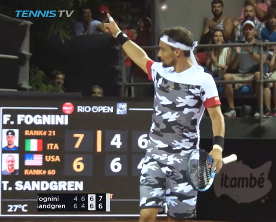 Atp Rio de Janeiro:  Fabio Fognini conquista i quarti di finale