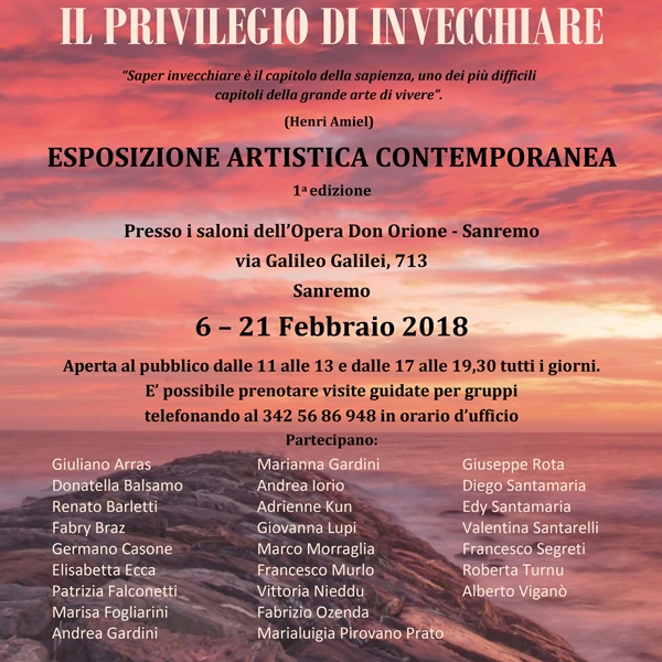 “Il privilegio di invecchiare” in mostra al Don Orione