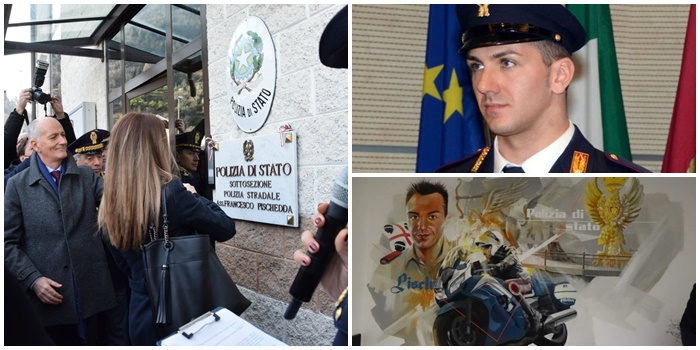 Poliziotto imperiese morto nell’inseguimento un anno fa: Stradale gli intitola caserma