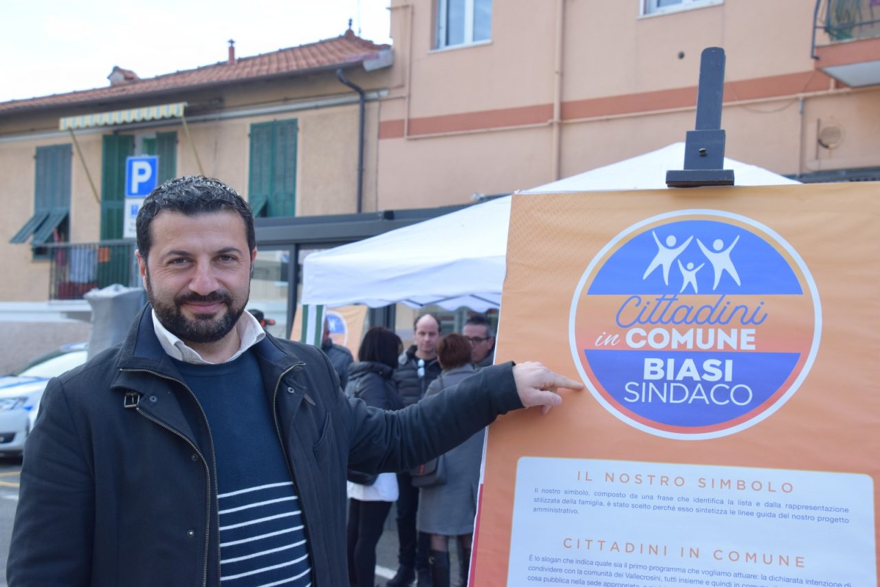 Comunali Vallecrosia: il candidato Biasi presenta il simbolo della propria lista