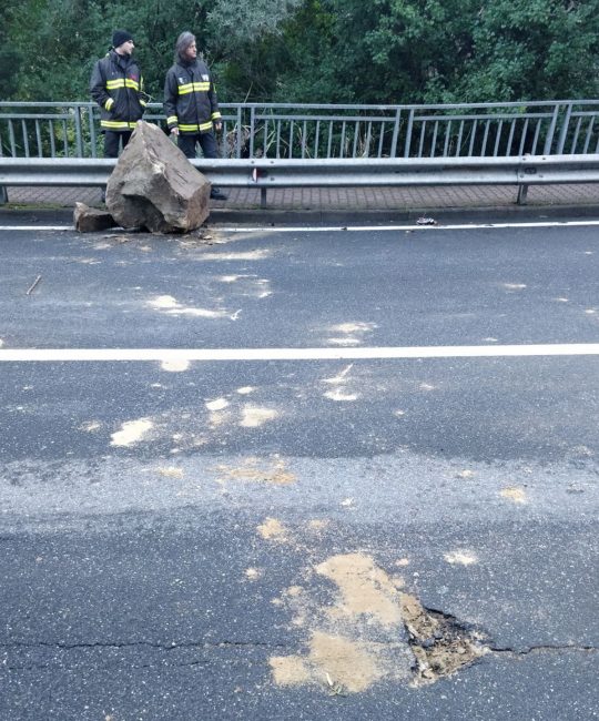 Frana di Mortola ANAS al lavoro per riaprire la strada