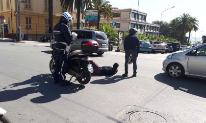 Scontro auto moto in corso Cavallotti ferito uomo di 56 anni