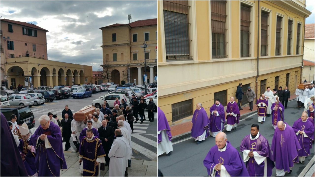 L’ ultimo saluto di Imperia a Monsignor Francesco Drago
