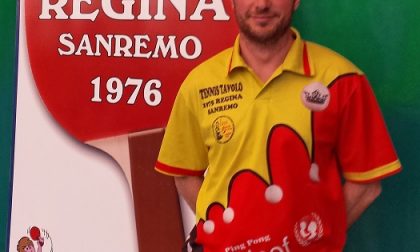 Matteo Cichero del club Regina al Campionato tennistavolo Vigili del Fuoco