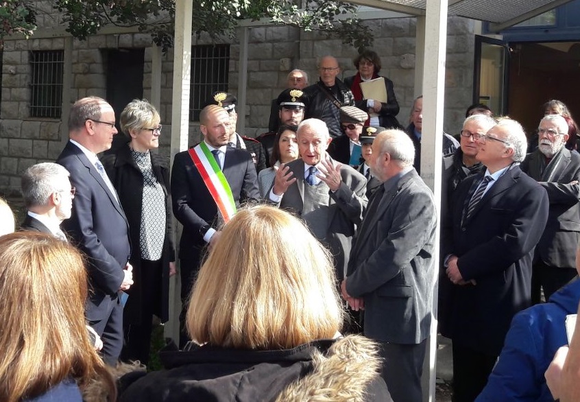 Il Principe Ranieri di Monaco all’inaugurazione del Museo dei Balzi Rossi