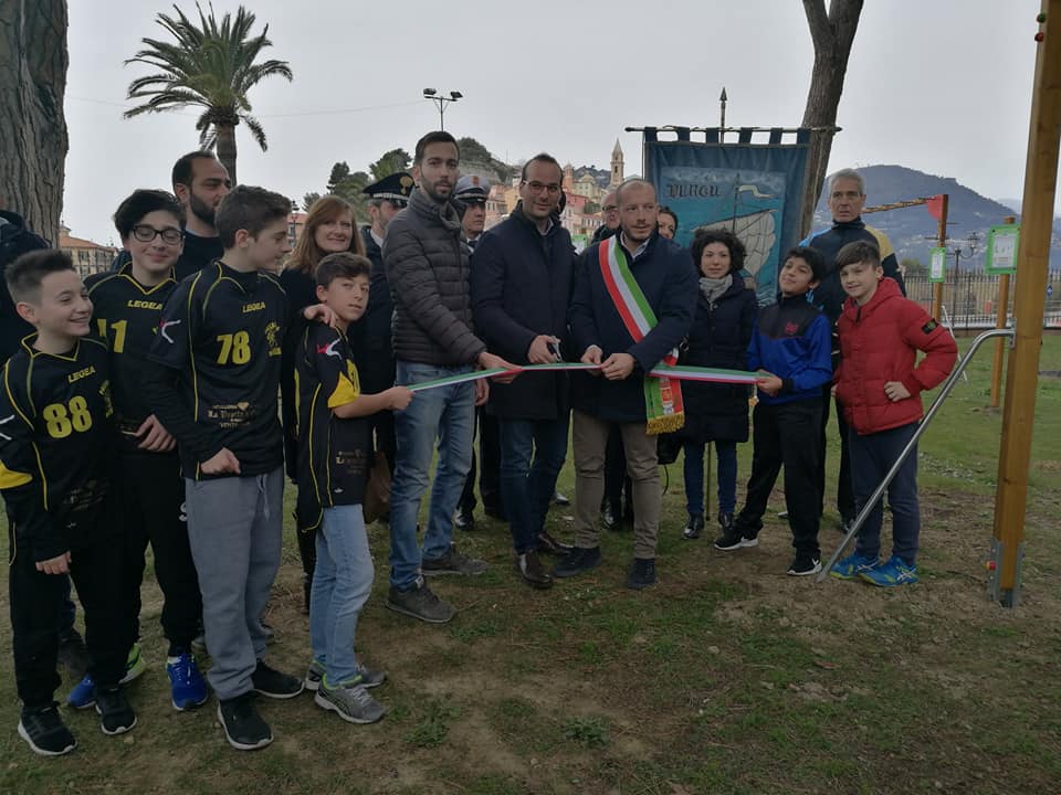 Inaugurato il nuovo Percorso Fitness ai Reggio di Ventimiglia