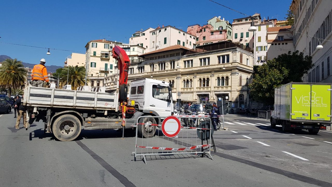 Nuova viabilità in piazza Eroi a Sanremo