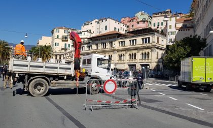 Nuova viabilità in piazza Eroi a Sanremo